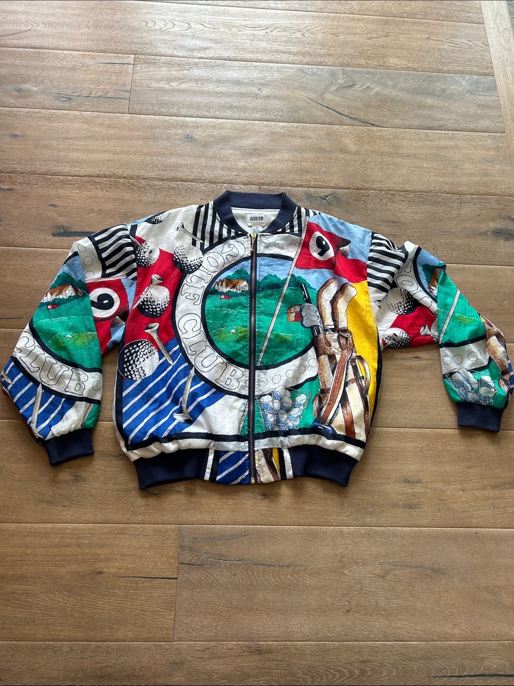 Line-up For Sport Multicolor Golf Graphic Zip Jacket